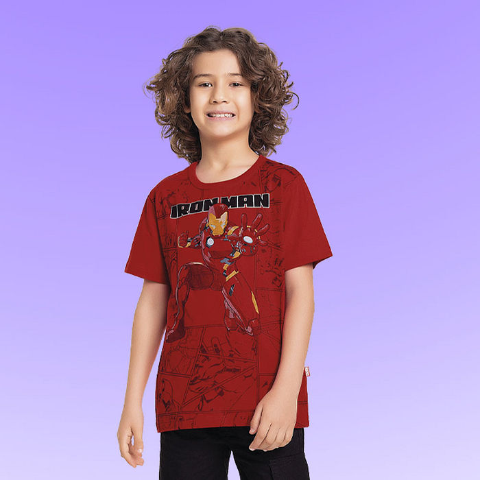 Camiseta em meia malha Os Vingadores