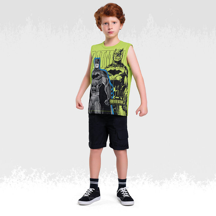 Regata em meia malha batman