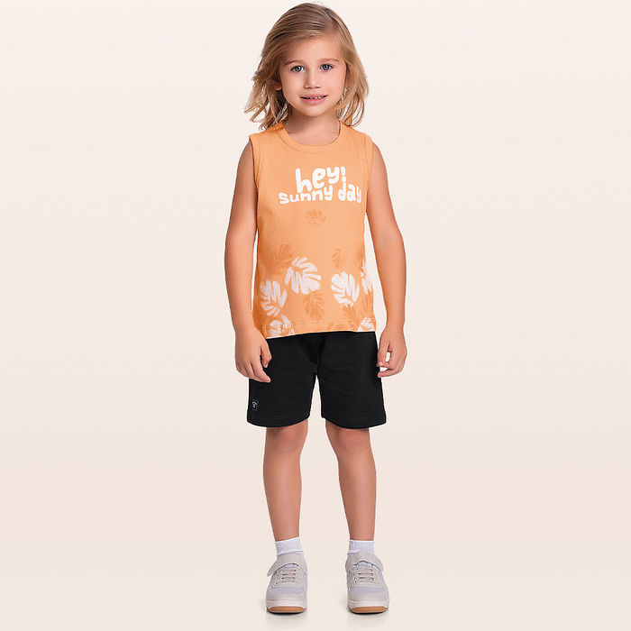 Conjunto regata e bermuda sunny day