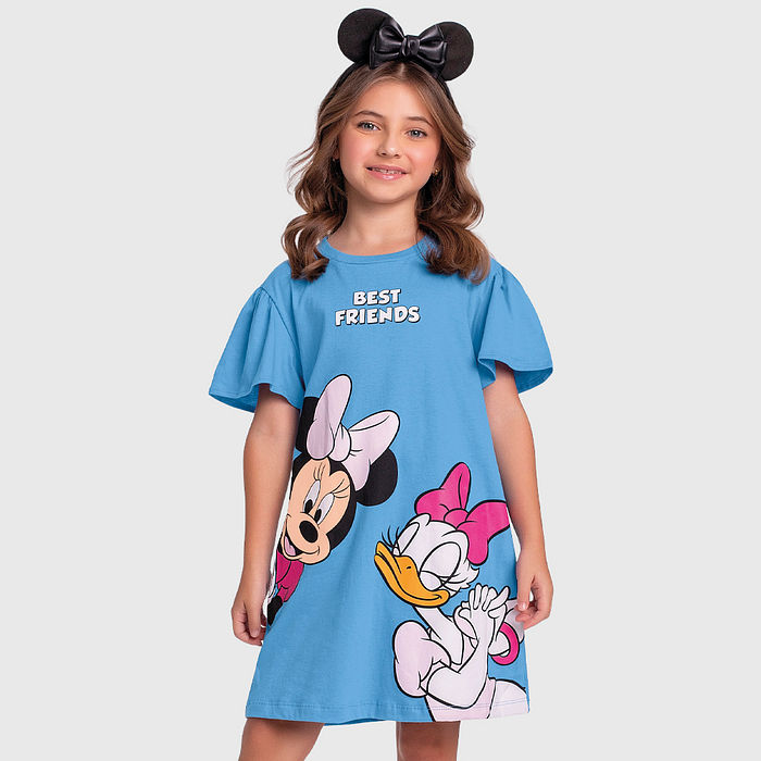 Vestido em meia malha da Minnie