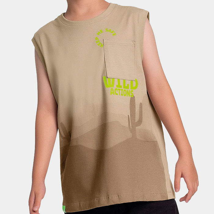 Regata desert em meia malha