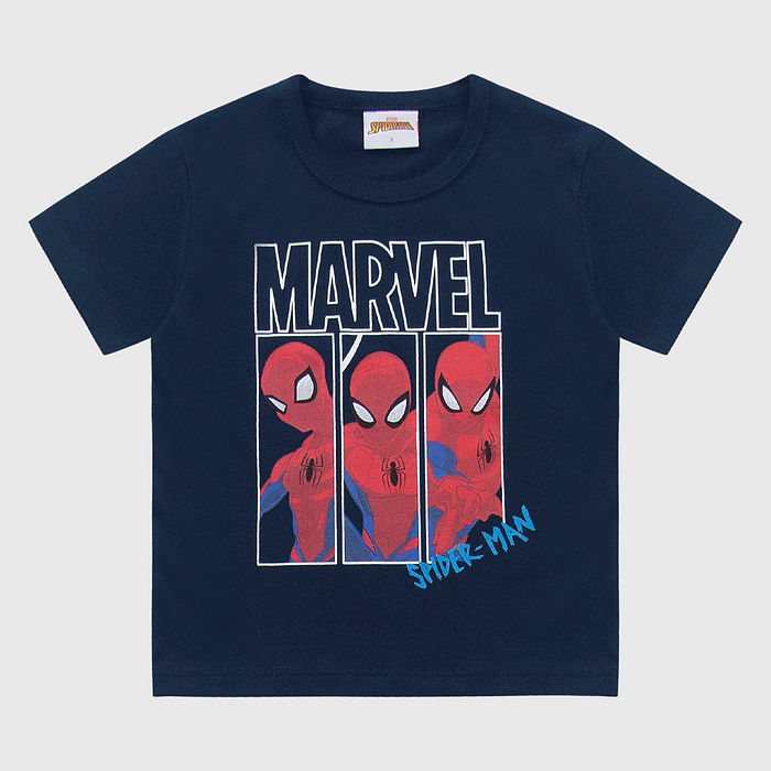 Camiseta do homem-aranha com silk relevo 3D