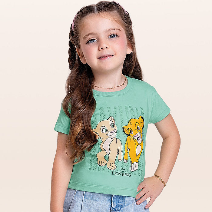 Blusa em meia malha rei leão