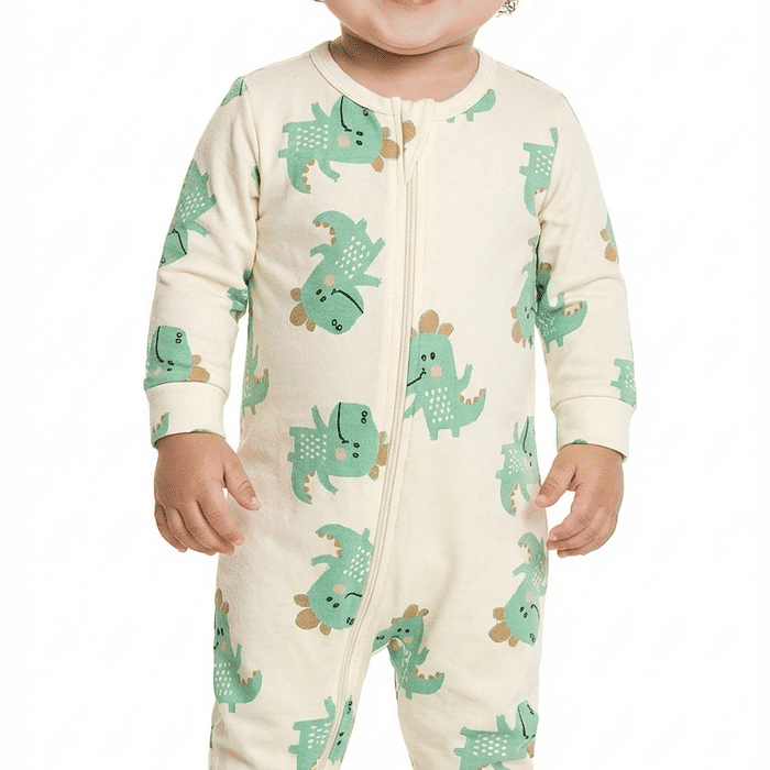 Macacão manga longa em plush