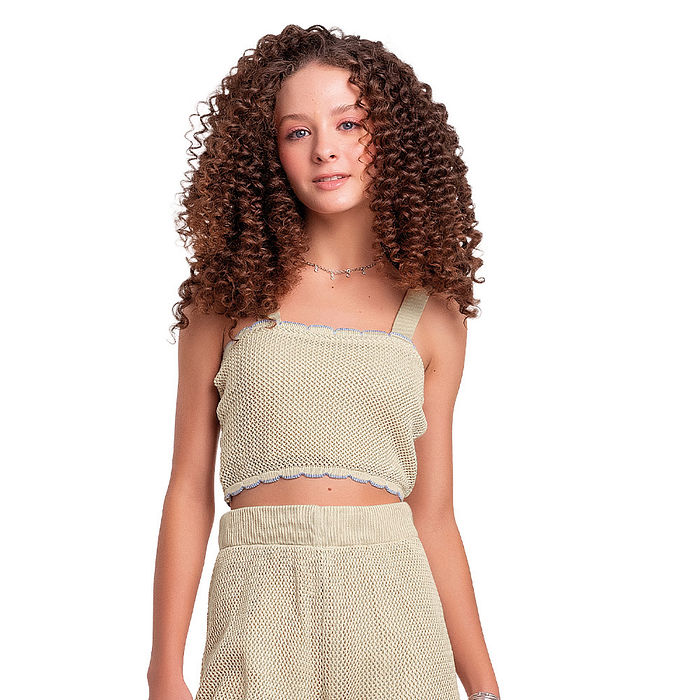 Regata tricot com forro