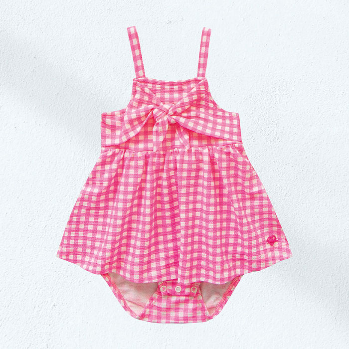 Body regata em malha florence xadrez