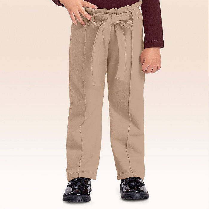 Calça em moletom com laço