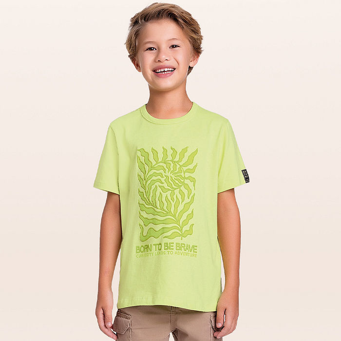 Camiseta em meia malha brave