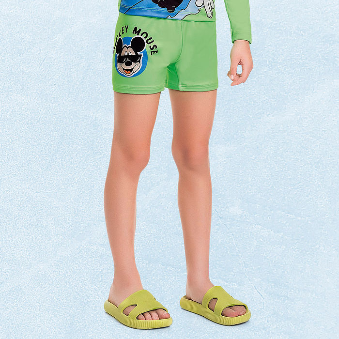 Sunga boxer com forro em cotton poliéster Mickey