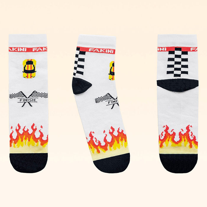 Meia cano curto race