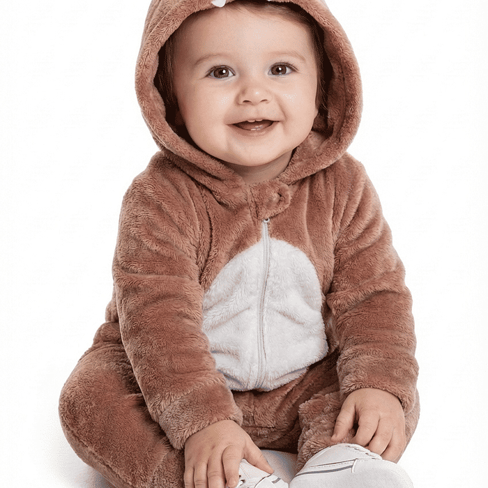 Kigurumi dinossauro em tecido fleece