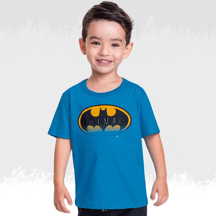Camiseta em meia malha do batman