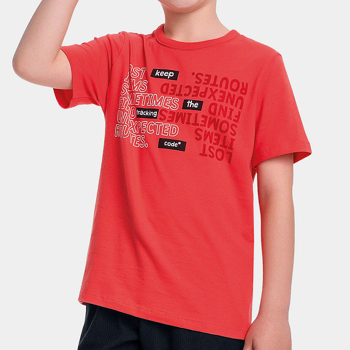 Camiseta em meia malha new york