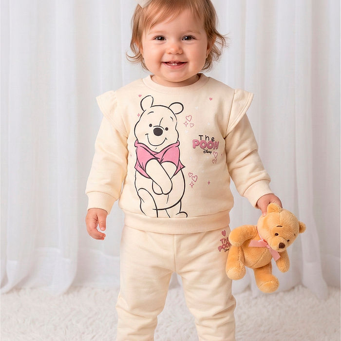 Conjunto blusão e calça Ursinho Pooh