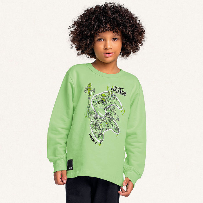 Conjunto blusão e calça em moletom gamer