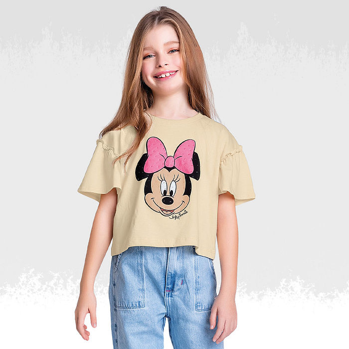 Blusa em meia malha minnie