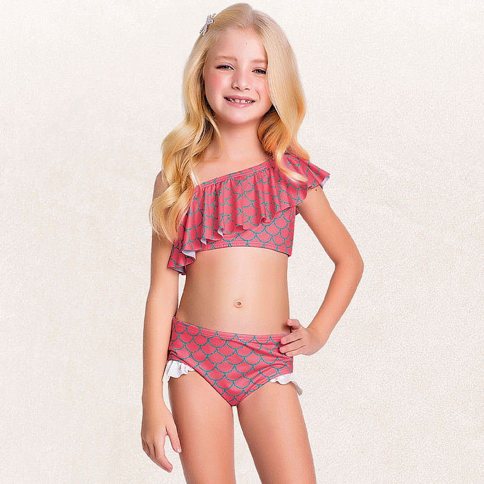 Conjunto biquíni e calcinha sereia