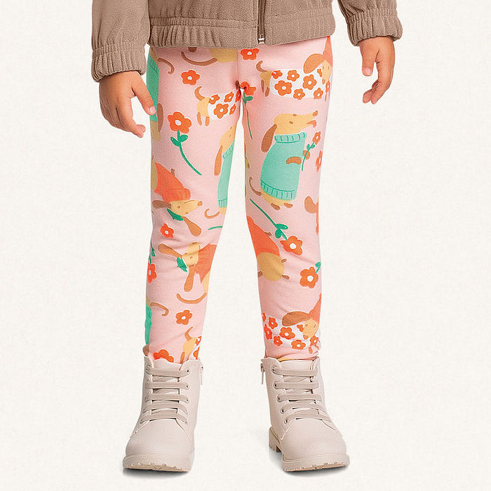 Legging em molecotton cachorrinho