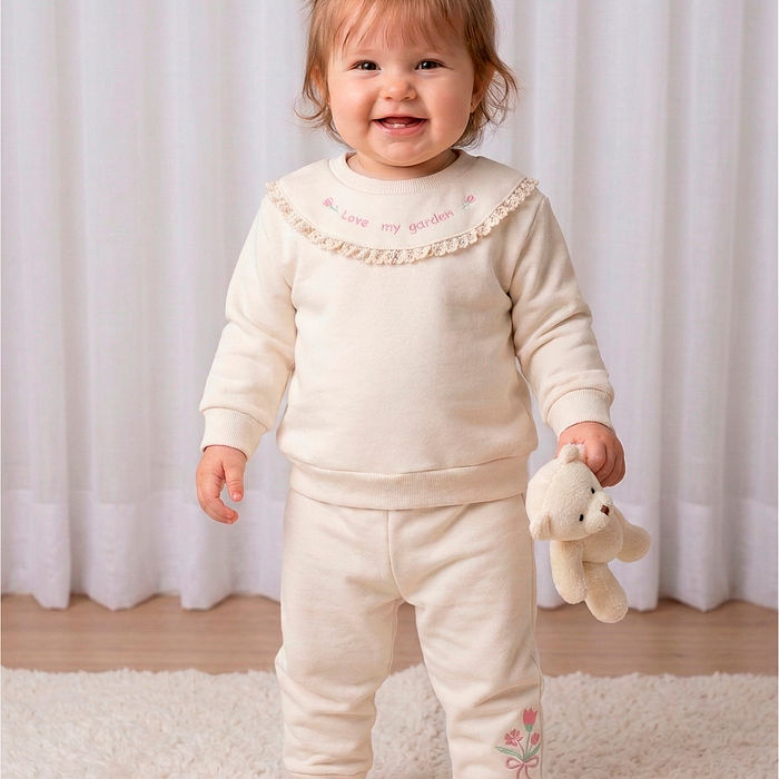 Conjunto blusão e calça moletom