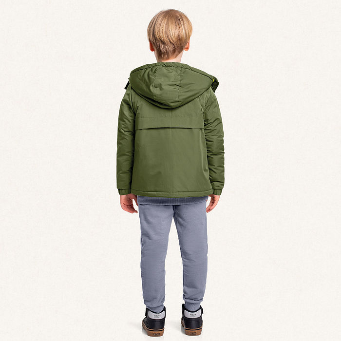 Jaqueta com capuz puffer com forro com bolso