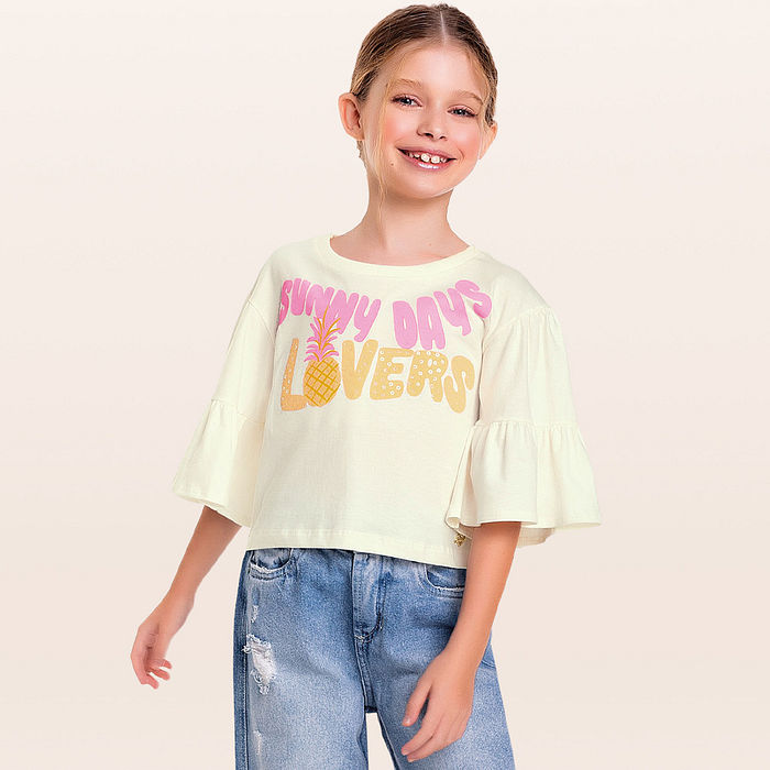 Blusa em meia malha sunny days