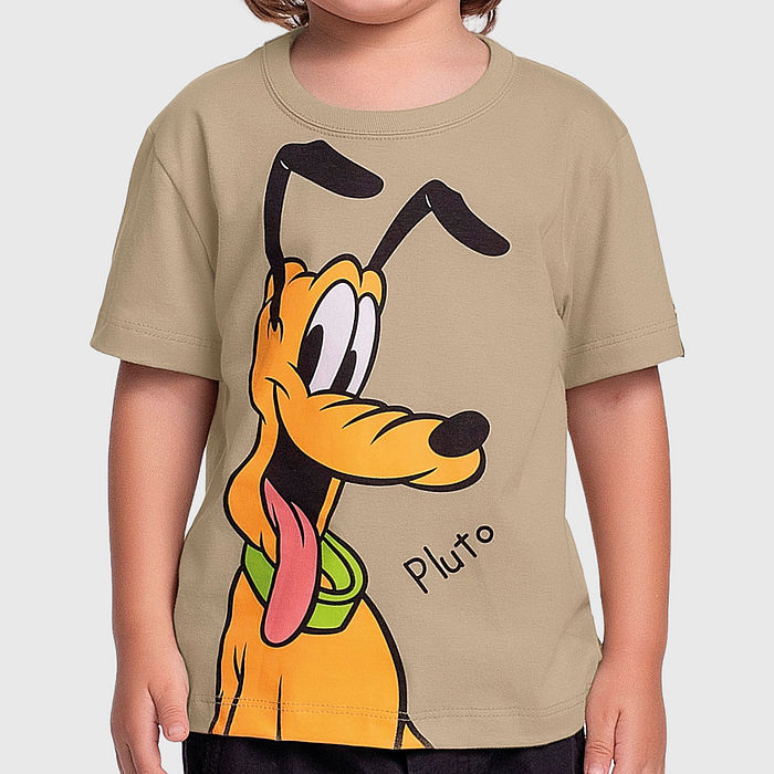 Camiseta em meia malha Pluto Mickey