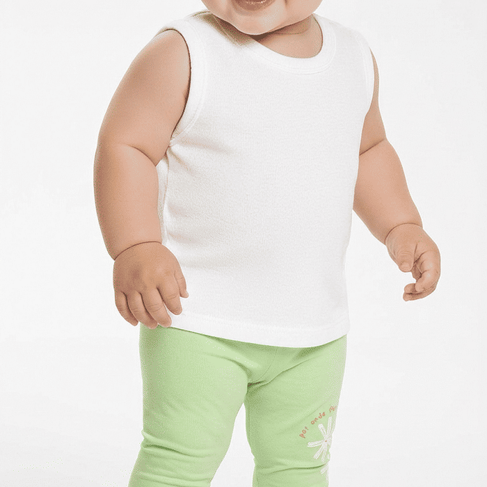 Calça em suedine com estampa de flores