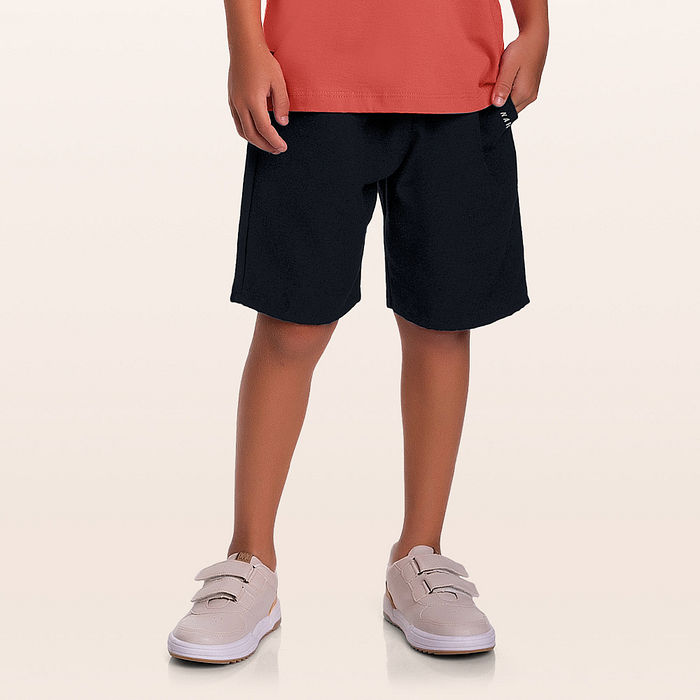 Bermuda em tecido eco lili natureza