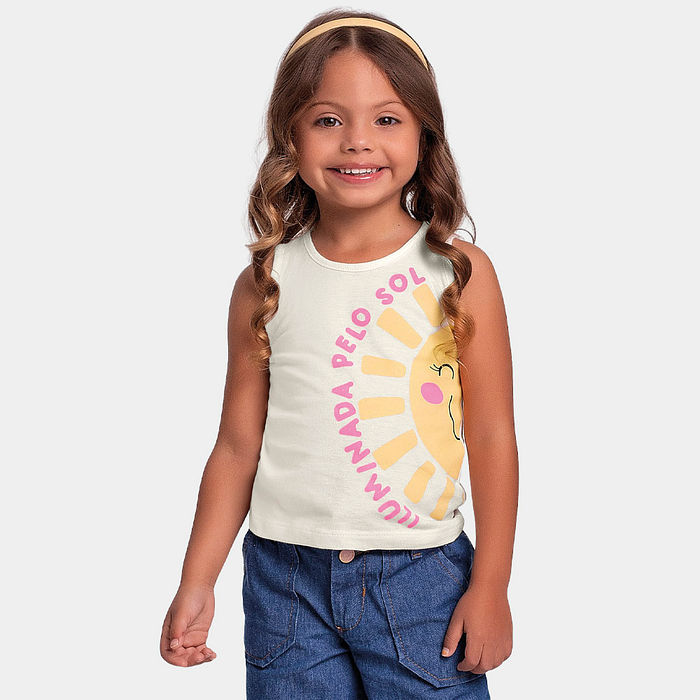 Regata com desenho de sol