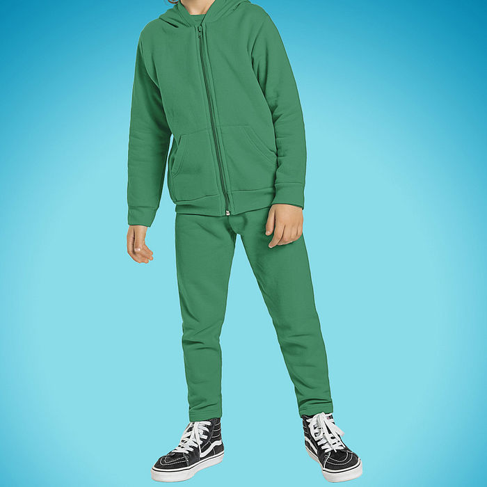 Jaqueta com capuz em moletom