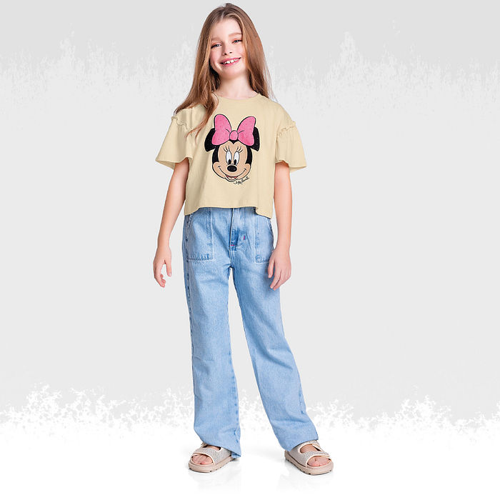 Blusa em meia malha minnie