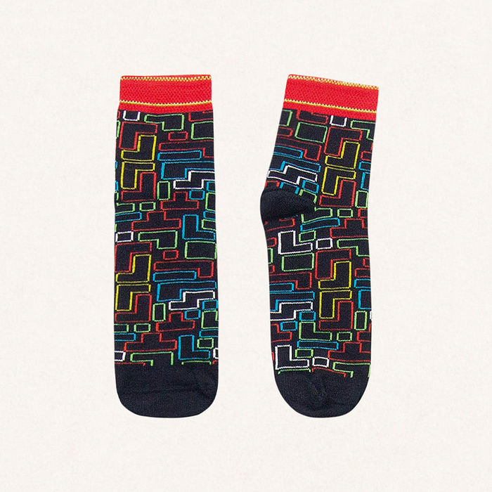 Meia cano curto tetris