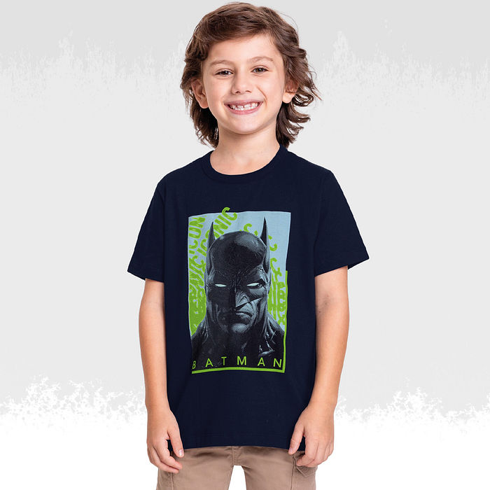 Camiseta batman em meia malha