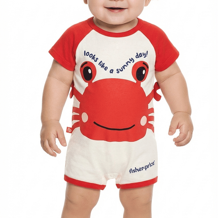 Macacão em meia malha bichinhos