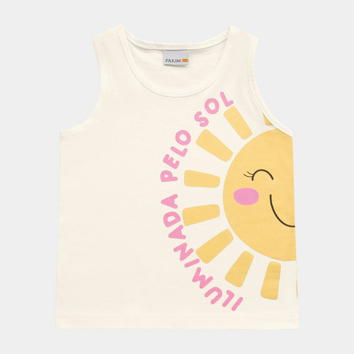 Regata com desenho de sol