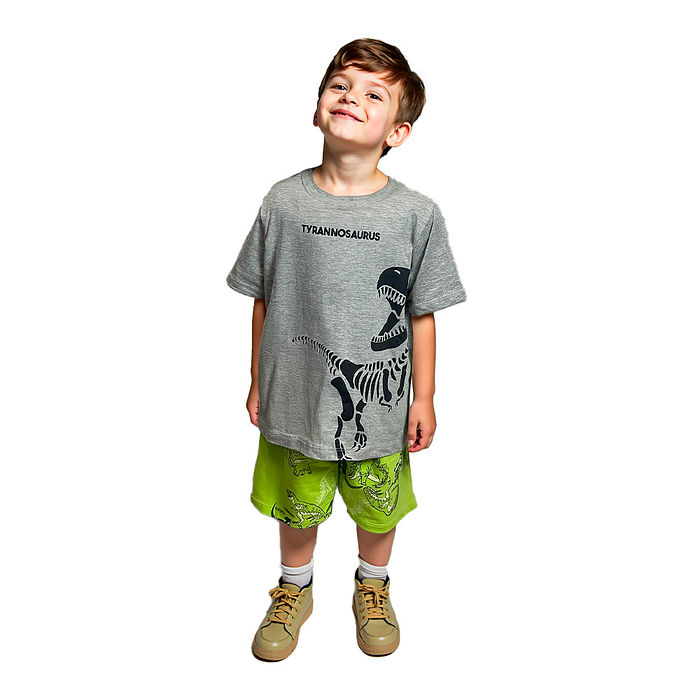 Conjunto Camiseta/Bermuda T-rex