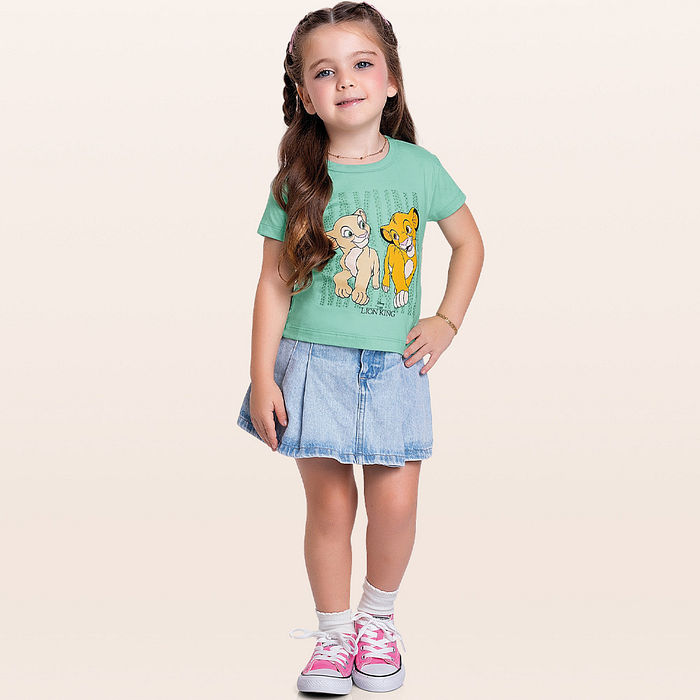 Blusa em meia malha rei leão