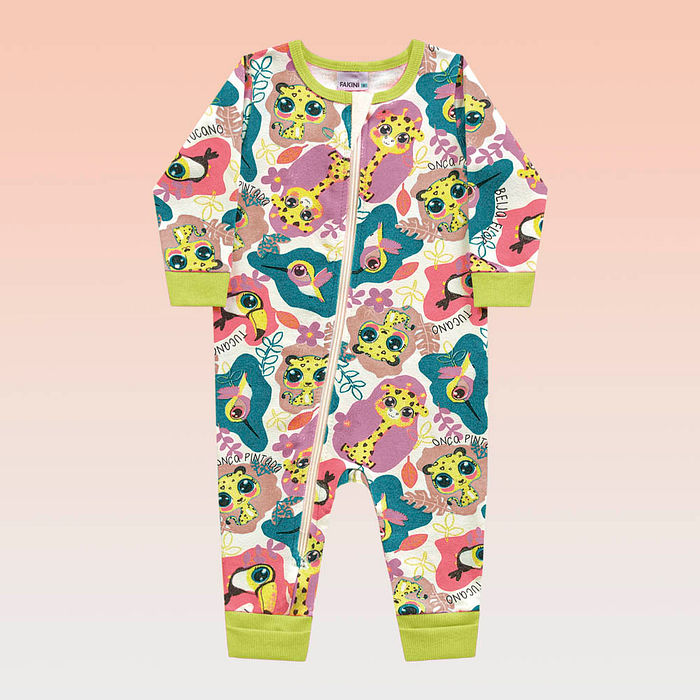 Macacão longo em molecotton aa