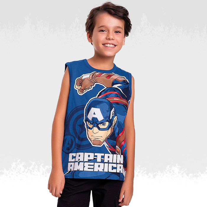 Regata em meia malha vingadores