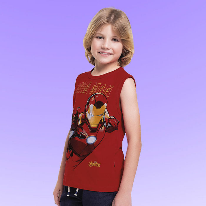 Regata em meia malha Os Vingadores