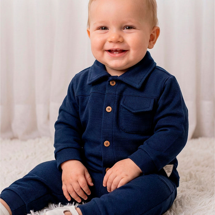 Conjunto casaco aberto e calça