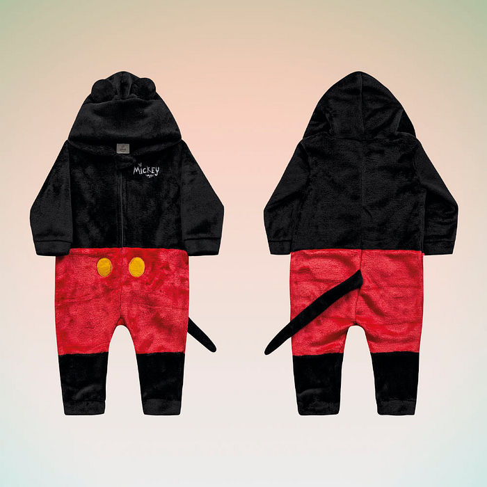 Kigurumi Mickey em fleece