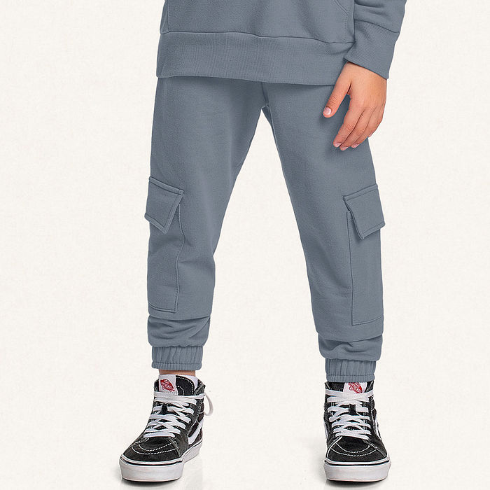 Caça em moletom com bolso