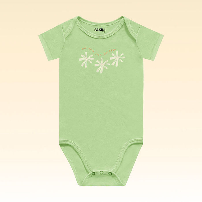 Body manga curta em suedine com estampa floral