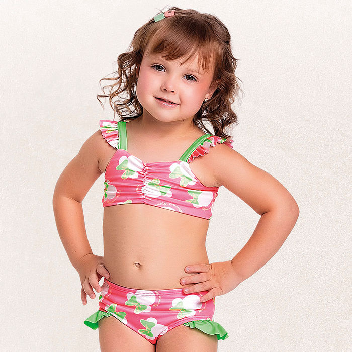 Conjunto biquíni top e calcinha minnie