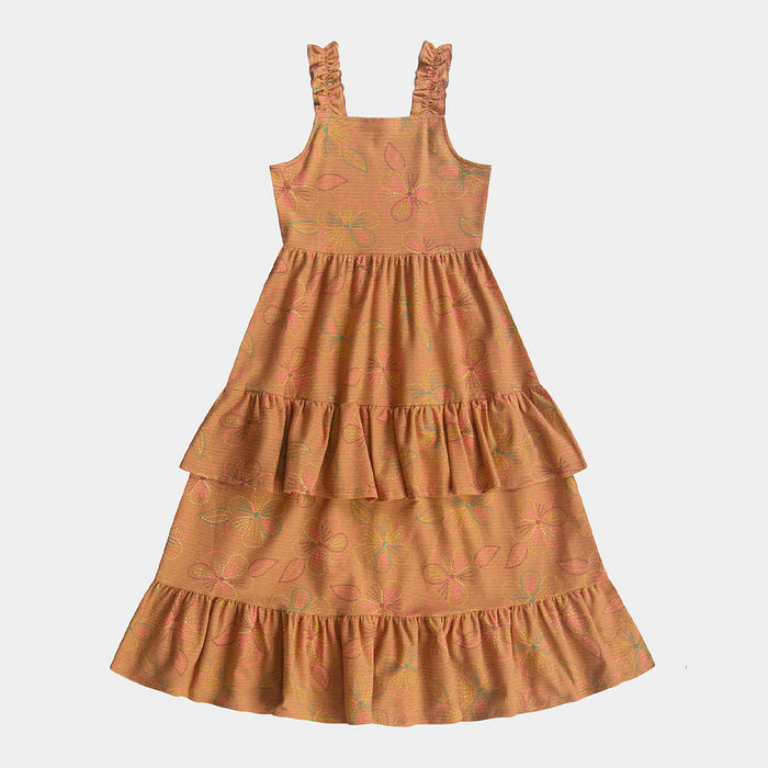 Vestido midi de flores