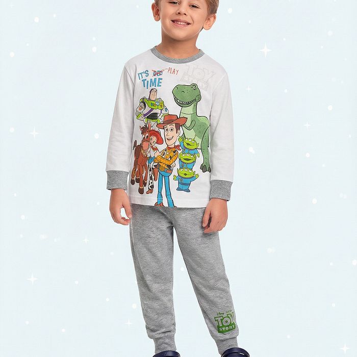 Conjunto pijama blusa manga longa e calça Toy Story
