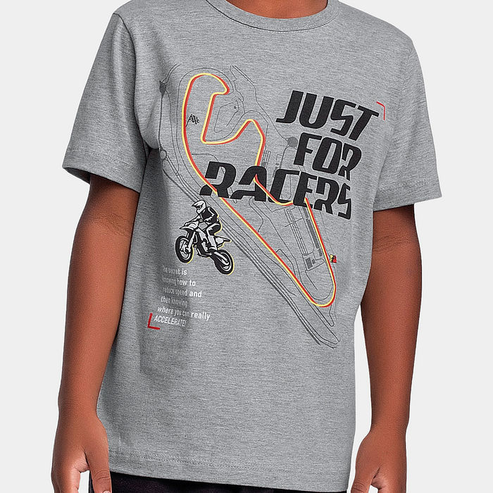 Camiseta racers em meia malha