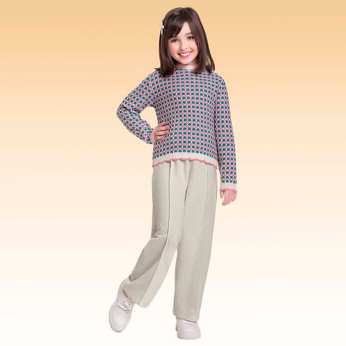 Casaco fechado em tricot