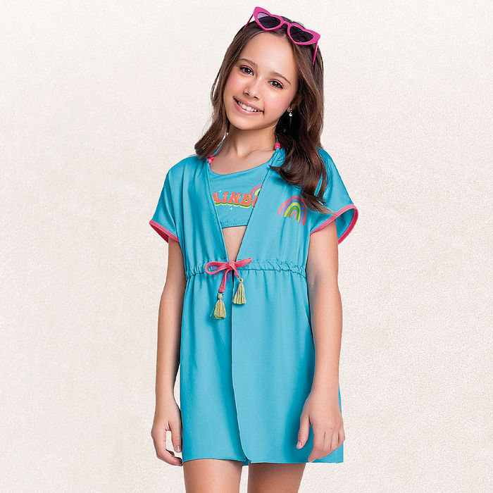 Saída de praia rainbow